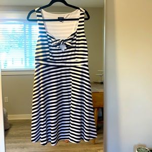 Torrid Fit and Flare Striped Dress